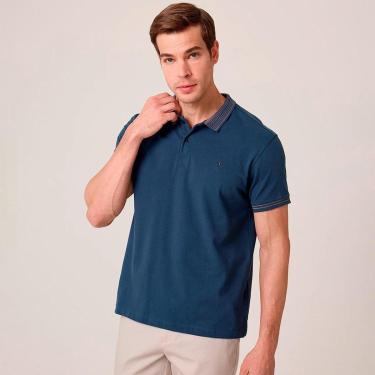Imagem de Camisa Polo Dudalina Piquet Jacquard Masculino-Masculino