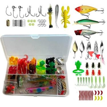 Imagem de Kit Com + de 100 Iscas Artificiais para Tucunaré e Traíra - MHR