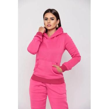 Imagem de Conjunto De Moletom Feminino Com Capuz Moda Inverno - proprio, GG