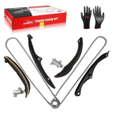 Imagem de YA-MAYPAY Kit de corrente EngineTiming com tensor e guia compatível com Ford Expedition 2017-2021, F-150 2016-2020 para Lincoln Navigator 2018-2022 3,5T 3,5L, substituição #HL3Z6268A HL3Z6L266C