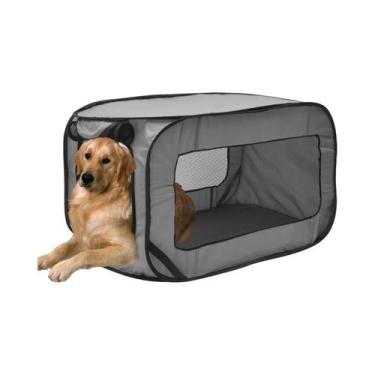 Imagem de Transportador De Cães Dobrável Pop-Up Com Porta De Malha Com Zíper, Te