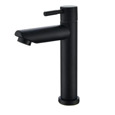 Imagem de Torneira Banheiro Lavatorio Inox 304 Escovado Preto Fosco