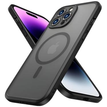 Imagem de Capa Capinha Anti Impacto Magnética Fosca Slim com Protetor de Câmera Case Compatível com iPhone (Preto, iPhone 17)