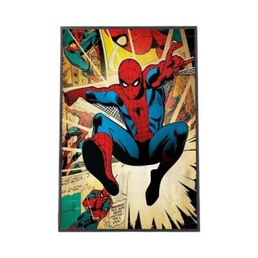 Imagem de Pôster Vintage De Quadrinhos De Super-Heróis: Pintura Decorativa Para 