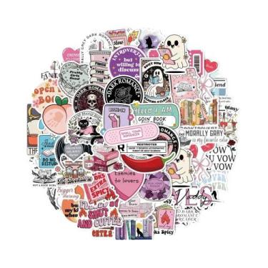 Imagem de Adesivos Impermeáveis Estilo Romântico Para Kindle, Bagagem, Guitarra,