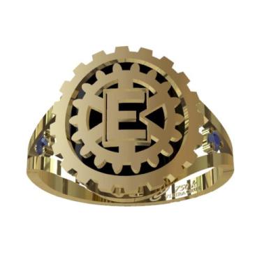 Imagem de Anel de Formatura Engenharia Mecânica em Ouro 18K - Vieira Cruz Jóias,