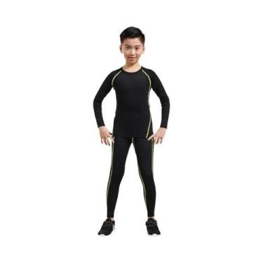 Imagem de Conjunto De Roupa Térmica Para Meninos E Meninas, Veludo, Inverno Quen