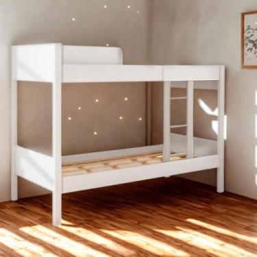 Imagem de Beliche Cama Solteiro Ditália Cm-21 Branco - DITÁLIA MÓVEIS