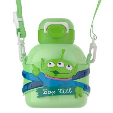 Imagem de Garrafa de Água com Canudo Infantil Toy Story Alien 700ml Resistente A