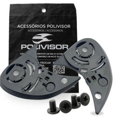 Imagem de Kit Reparo Fixação Viseira Para Capacete Ls2 FF350 - POLIVISOR