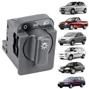 Imagem de Interruptor Botão Chave de Luz Rotativo Simples Farol Corsa pick-up Cl