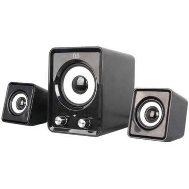 Imagem de Caixa de Som P/ Computador USB 14W P2/2.1 Subwoofer CONTR - Multi
