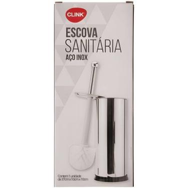 Imagem de Escova Sanitária com Suporte Inox para Limpeza do Vaso em Plástico e Aço com Base Resis...