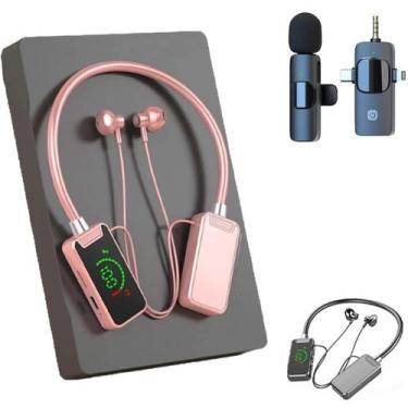 Imagem de Placa de som sem fio, fones de ouvido de transmissão ao vivo, rosa - M