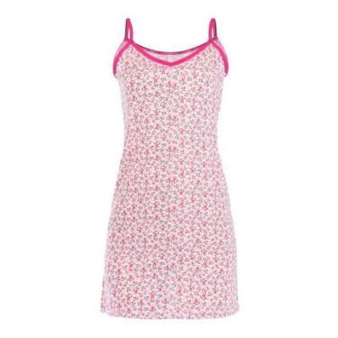 Imagem de 5 Camisolas Feminina Alça Estampada Algodão Atacado - JDN, GG (Veste m