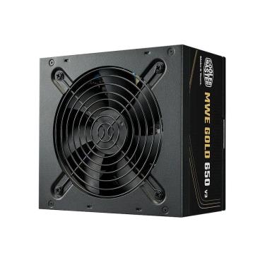 Imagem de Fonte PC 650W Cooler Master MWE 650 V3 80 Plus Gold, ATX 3.1, PFC Ativo, 5 anos de gara...