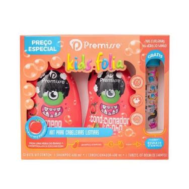 Imagem de Kit Shampoo Condicionador Infantil Brinquedo Premisse 400ml