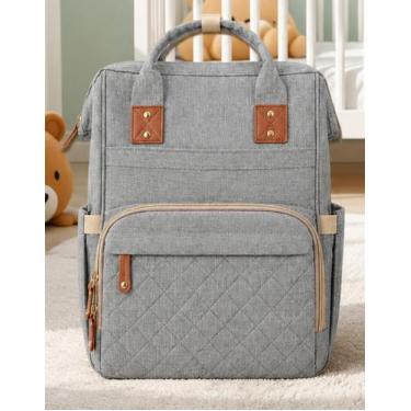 Imagem de Mochila Bolsa Térmica Espaçosa Maternidade Bolso Mamadeira  - M3M, Uni