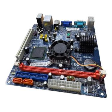 Imagem de Placa Pcware Pci Mb Intel 945gc Atom 330 V2 Azul - PC Ware