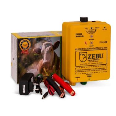 Imagem de Eletrificador de Cerca Zb5000 Hybrid Solar e Bateria com Tecnologia Híbrida e Raio de 4000M 5,00J Zebu