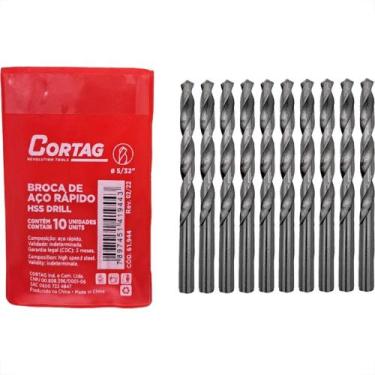 Imagem de Broca Aco Rapido Cortag (G) 5/32'' - 61944 - Kit C/10 Pecas