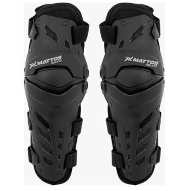 Imagem de Joelheira Mattos Racing Articulada Mx Pro 2 Motocross Preto