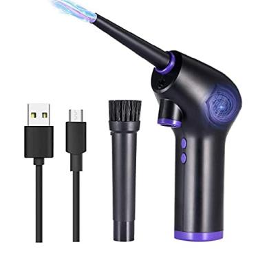 Imagem de O espanador de ar elétrico Sterose para limpeza de teclados substitui latas de gás comprimido, sem fio, potente, eficiência energética para eletrônicos de 45.000 RPM 60W de carregamento rápido