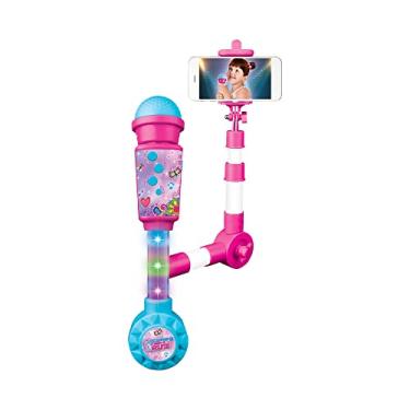 Imagem de Microfone Infantil Mania de Selfie com Luz Som e Música, DM Toys