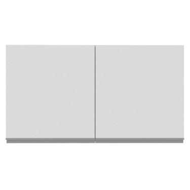 Imagem de Armário Aéreo Acordes Glamy 100% MDF120 cm 2 Portas Branco Madesa