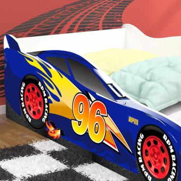 Imagem de Cama Carros 96 Infantil com Colchão D20 - RPM Móveis