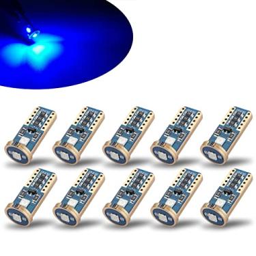 Imagem de iBrightstar Cunha extremamente brilhante T10 168 194 lâmpadas LED para interior de carro cúpula mapa porta cortesia luzes de placa de licença, azul