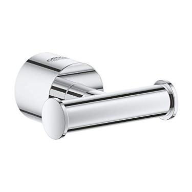 Imagem de GROHE Gancho para roupão Atrio Starlight Chrome, 8 x 7 x 9 cm