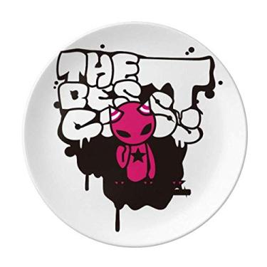 Imagem de Prato de monstro decorativo de porcelana Salver do Universo e Alienígena