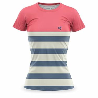 Imagem de Camiseta Fitness Estampada Feminina Academia Blusa Caminhada Gênero:feminino;Cor:Bronze;Tamanho:GG