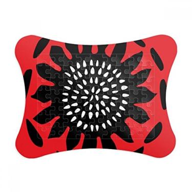 Imagem de Contorno de girassol Celebrate Mexico Totems Moldura de quebra-cabeça Decoração de imagem Enfeite de jogo