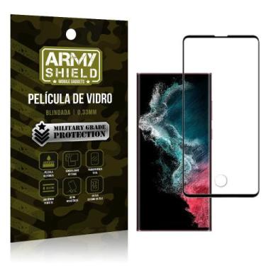 Imagem de Película De Vidro 3D Samsung S22 Ultra Blindada Full Cover Armyshield