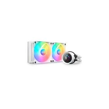 Imagem de Water Cooler NZXT Kraken 240 RGB, 240mm, AMD/Intel, Branco - RL-KR240-W1