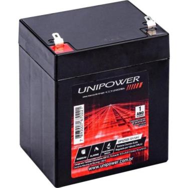 Imagem de Bateria Estacionária Selada 12v 5ah Vrla Up1250 Unipower