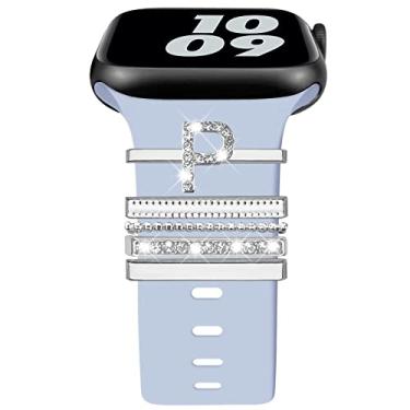 Imagem de Kakurookie Pingentes de pulseira de relógio de metal, anéis decorativos com cores vibrantes, adequado para Apple Watch, Samsung, Fitbit, espessura de 20 mm a 22 mm