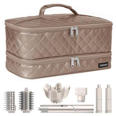 Imagem de ZRRAJOY Estojo de Armazenamento de Camada Dupla para Shark Flexstyle, Bolsa Organizadora de Viagem para Acessórios Shark 430/440 e Dyson Airwrap