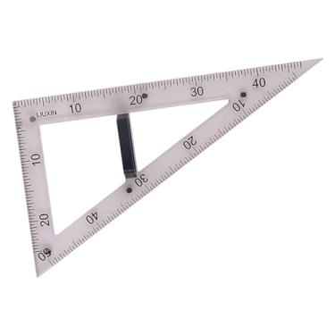 Imagem de Gralara Conjunto de réguas geométricas para aprendizagem matemática, Régua de 60 graus