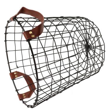 Imagem de Cesta de armazenamento de lenha Cesta de lenha para acampamento Suporte de madeira para lareira Organizador de lenha de metal Suporte para toras para lareira Suporte para toras de madeira Moldura de m