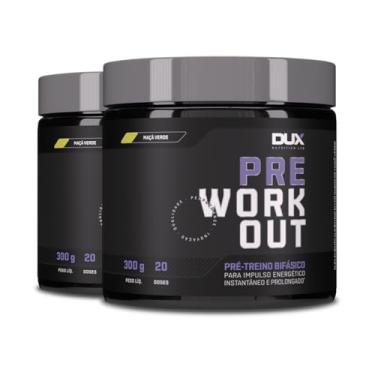 Imagem de Kit 2 Pré Treino Dux Pre Workout Maçã Verde 300g