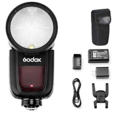Imagem de Godox V1-N Flash de câmera Speedlite para Nikon Z8 Z9 Z7 Z6 Z5 D850 D810 D750 D610 D7500 D7100 D5300 D3300 D90 D5 D4