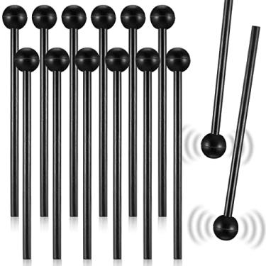 Imagem de Mallets Glockenspiel Mallets Tambor Percussão Xilofone Mallets 8,5 polegadas Maços de Madeira Baquetas de Percussão Cabeça de Borracha com Bolsa de Armazenamento para Xilofone Glockenspiel Marimba Bell Chime