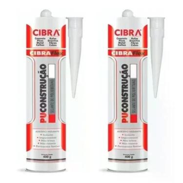 Imagem de 02 Cola Cibra Selante Poliuretanopu Construção 400G Branco - Cibra Sel