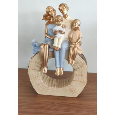 Imagem de Figura Decorativa Família Wolff De Resina 27 X 18 X 8 Cm - Rojemac