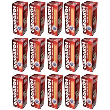 Imagem de Palitos de Dente ou Petisco de Madeira 400 Unidades - GABOARDI, kit15p