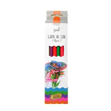 Imagem de Lapis de Cor Neon Brw Sextavado C/6 Cores