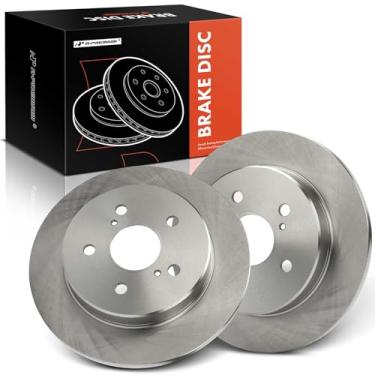 Imagem de A-Premium Rotores de freio a disco sólido traseiro de 280,9 mm compatíveis com modelos selecionados Toyota e Lexus - RAV4, Corolla Cross, ES250, ES300h, ES350, Avalon, NX200t, NX300, NX300h, Venza,
